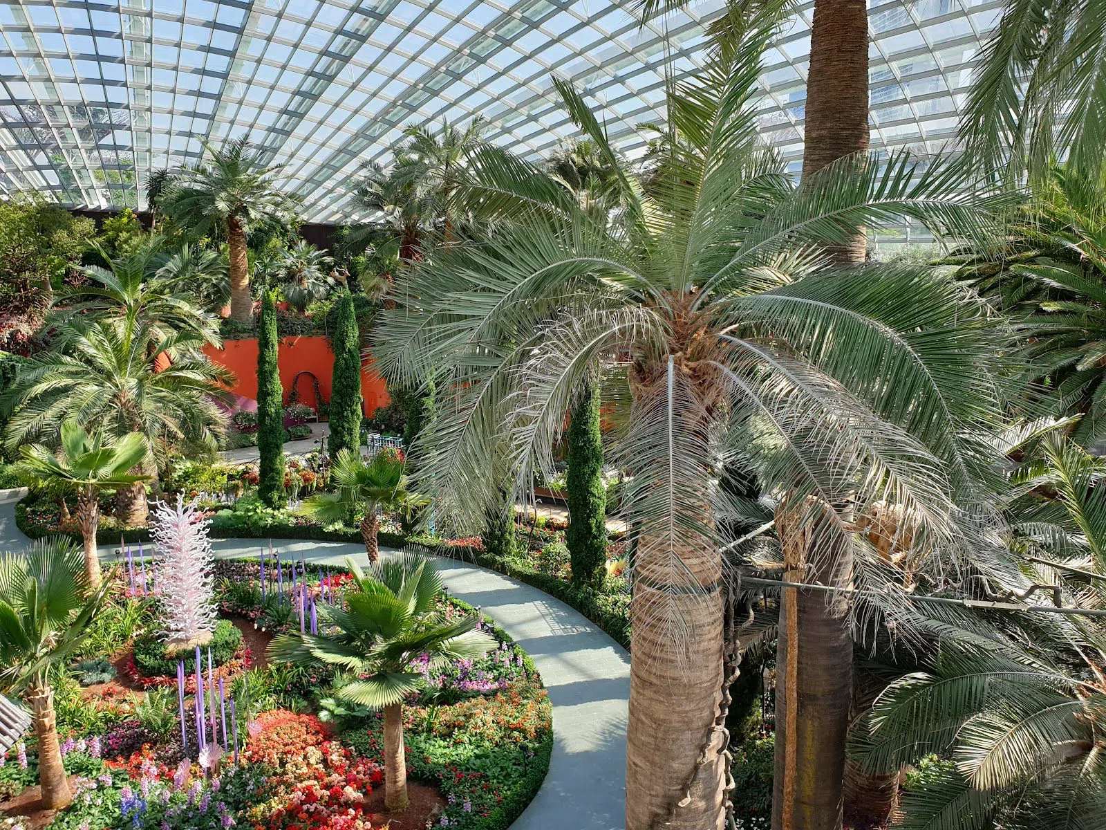 Under Singapore's Supertrees at Gardens by the Bay